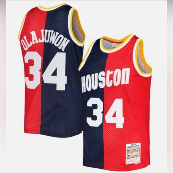Houston Rockets Mitchell & Ness Men’s 1993/94 Split Swingman Jersey Size Large